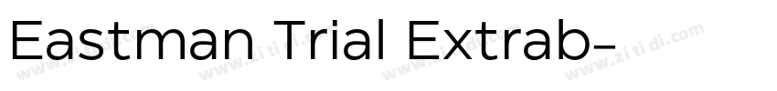 Eastman Trial Extrab字体转换